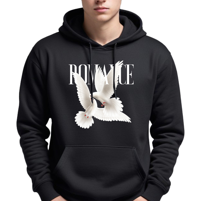 Pánská Mikina Hoodie S Kapucí Černá Steratwear Youth Romance Vel XXL Top