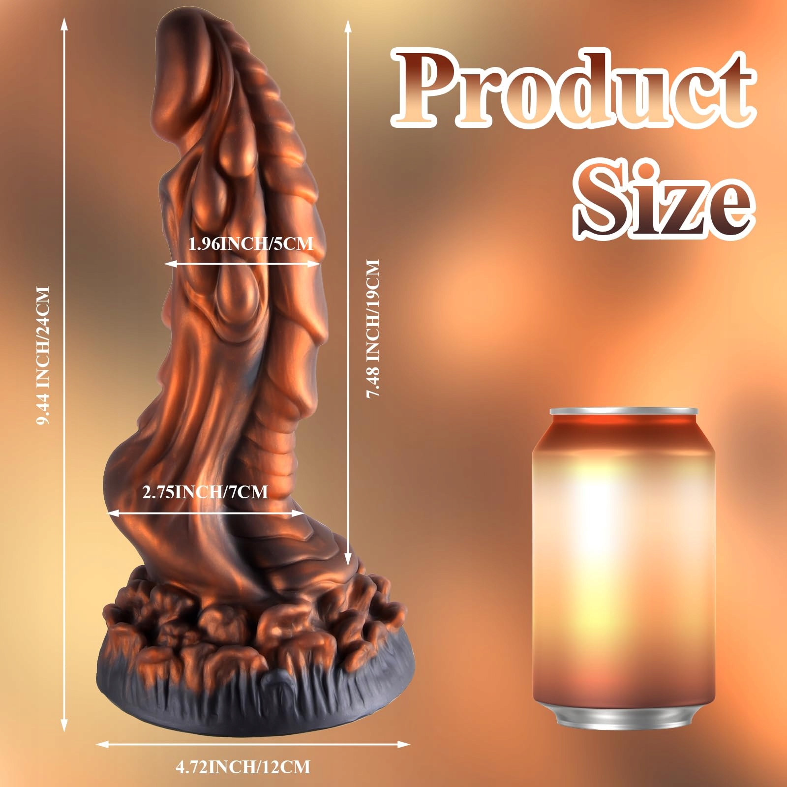 DRACHEN Dildo Realistyczny 24cm Silikonowy Do Stymulacji G Punktu — miniatura 2
