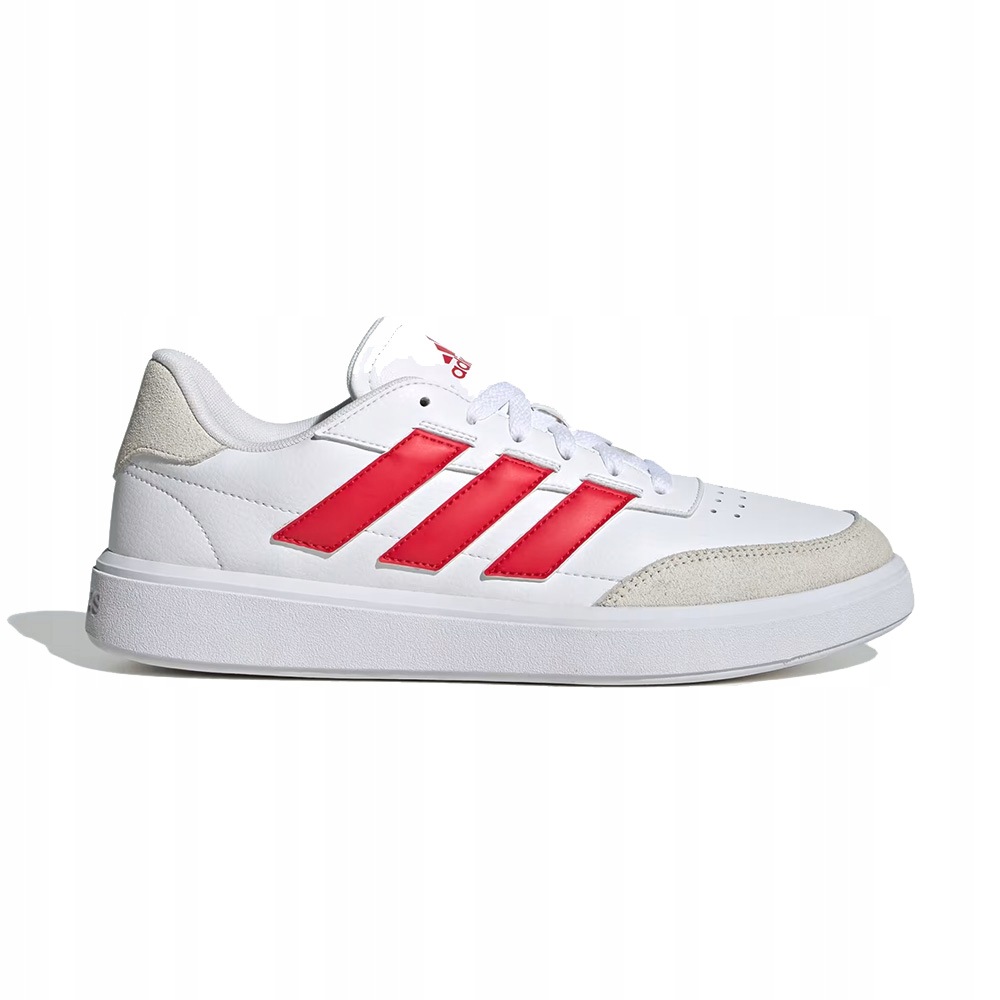 Sportovní boty adidas Courtblock pánské bílé kožené tenisky vel