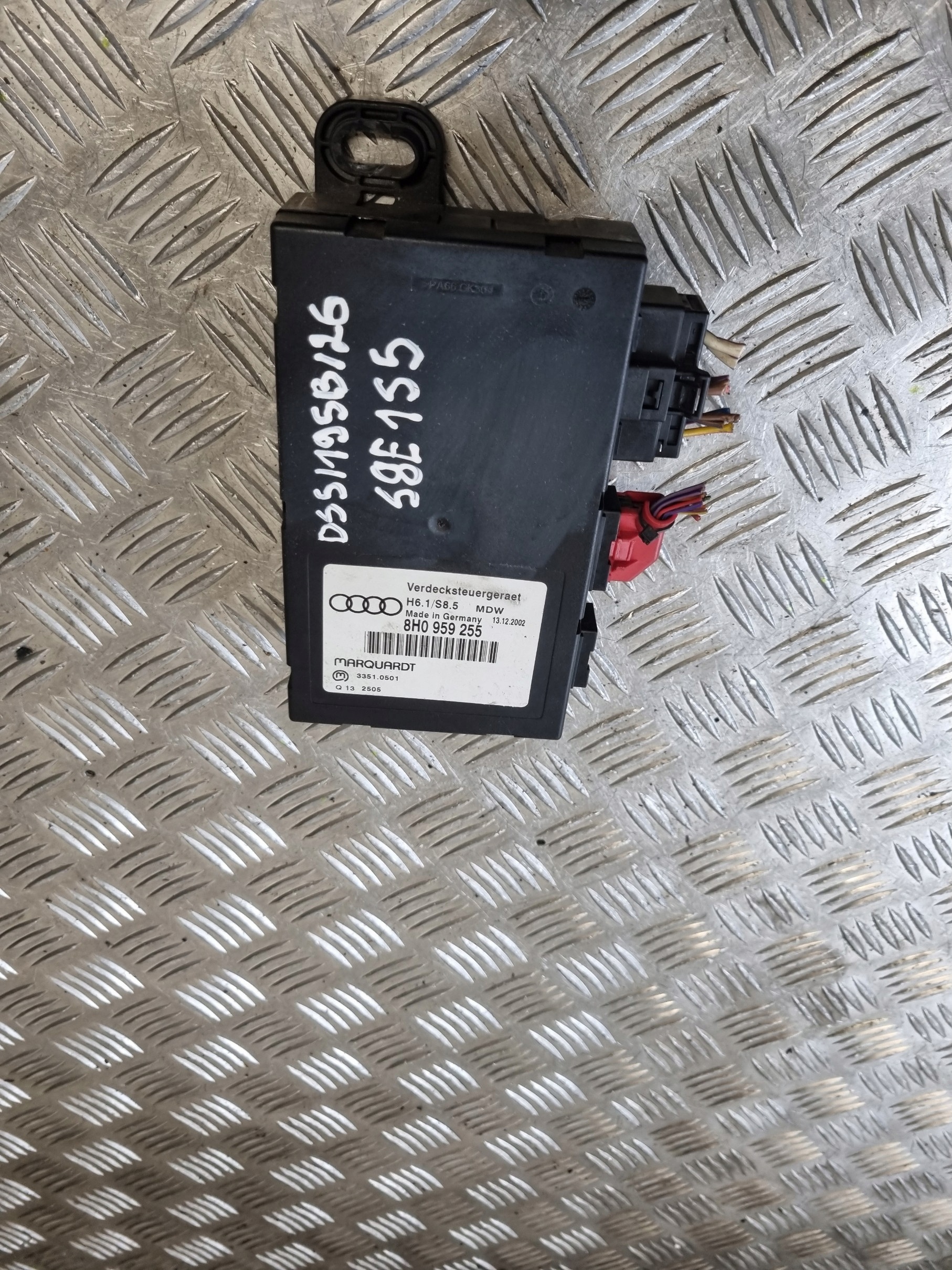 řídící jednotka modul střechy AUDI A4 B6 CABRIO