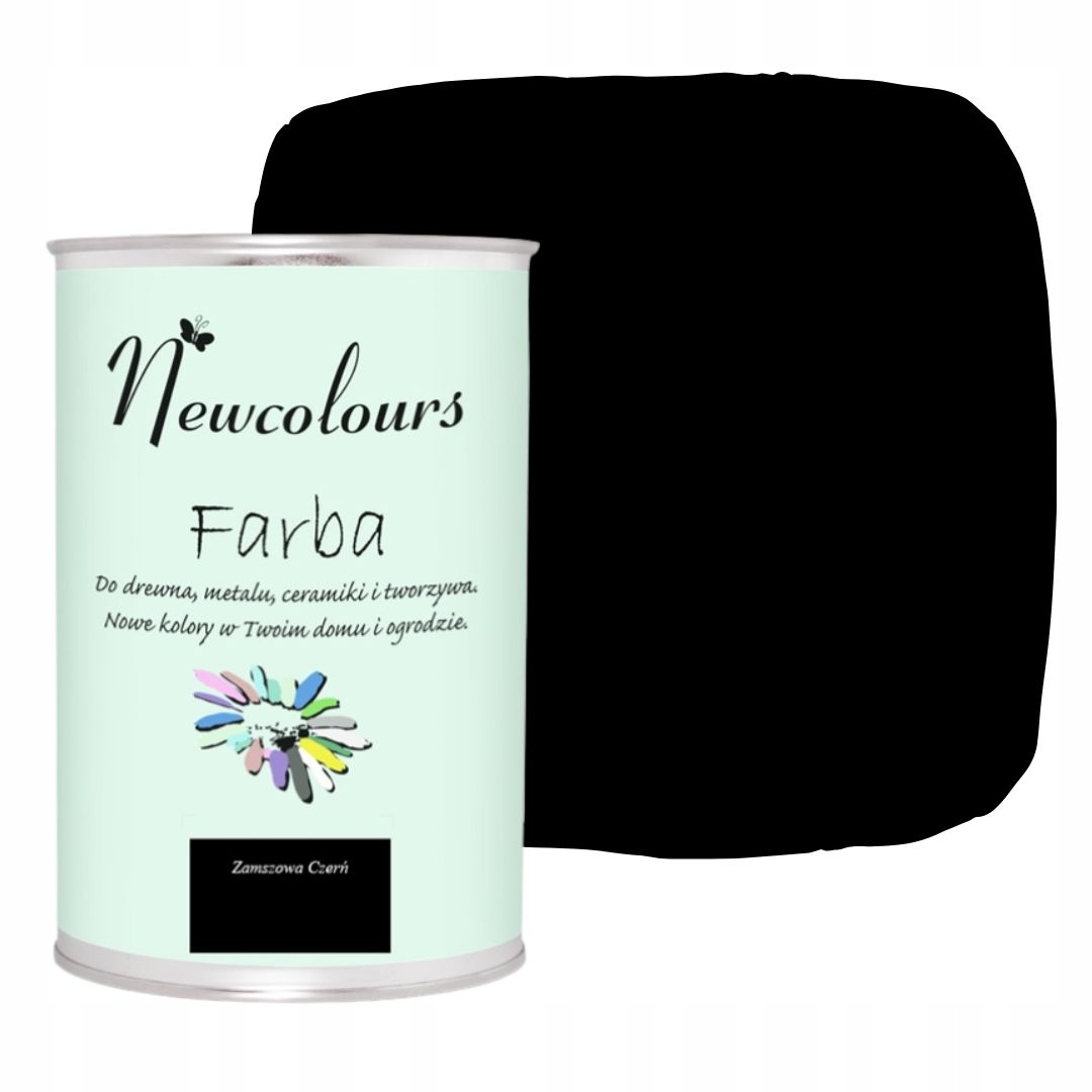

Farba do mebli Newcolours Zamszowa Czerń 900ml