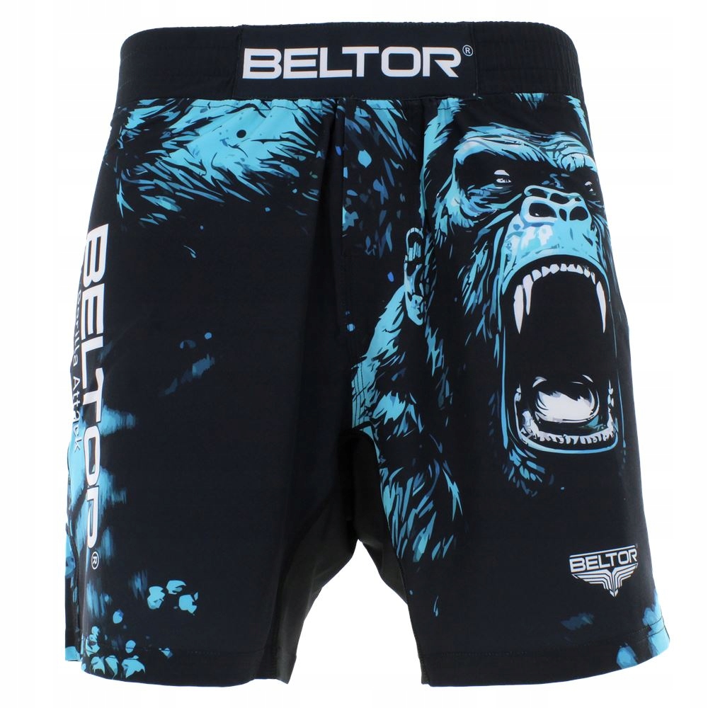 BELTOR SPORTOWE SPODENKI TRENINGOWE GORILLA MMA KICKBOXING MEGA LEKKIE r. M
