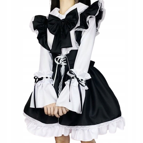 Převlek Kostým Pokojské ve stylu Cosplay Lolita Manga Anime XXL