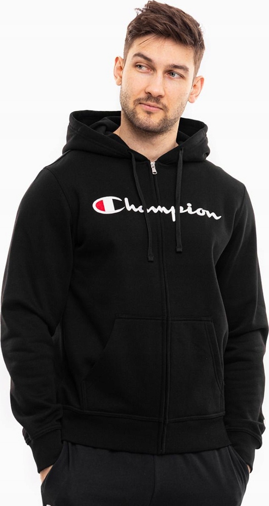 Pánská Mikina Champion Full Zip Hoodie Černá 220255 KK001 vel M