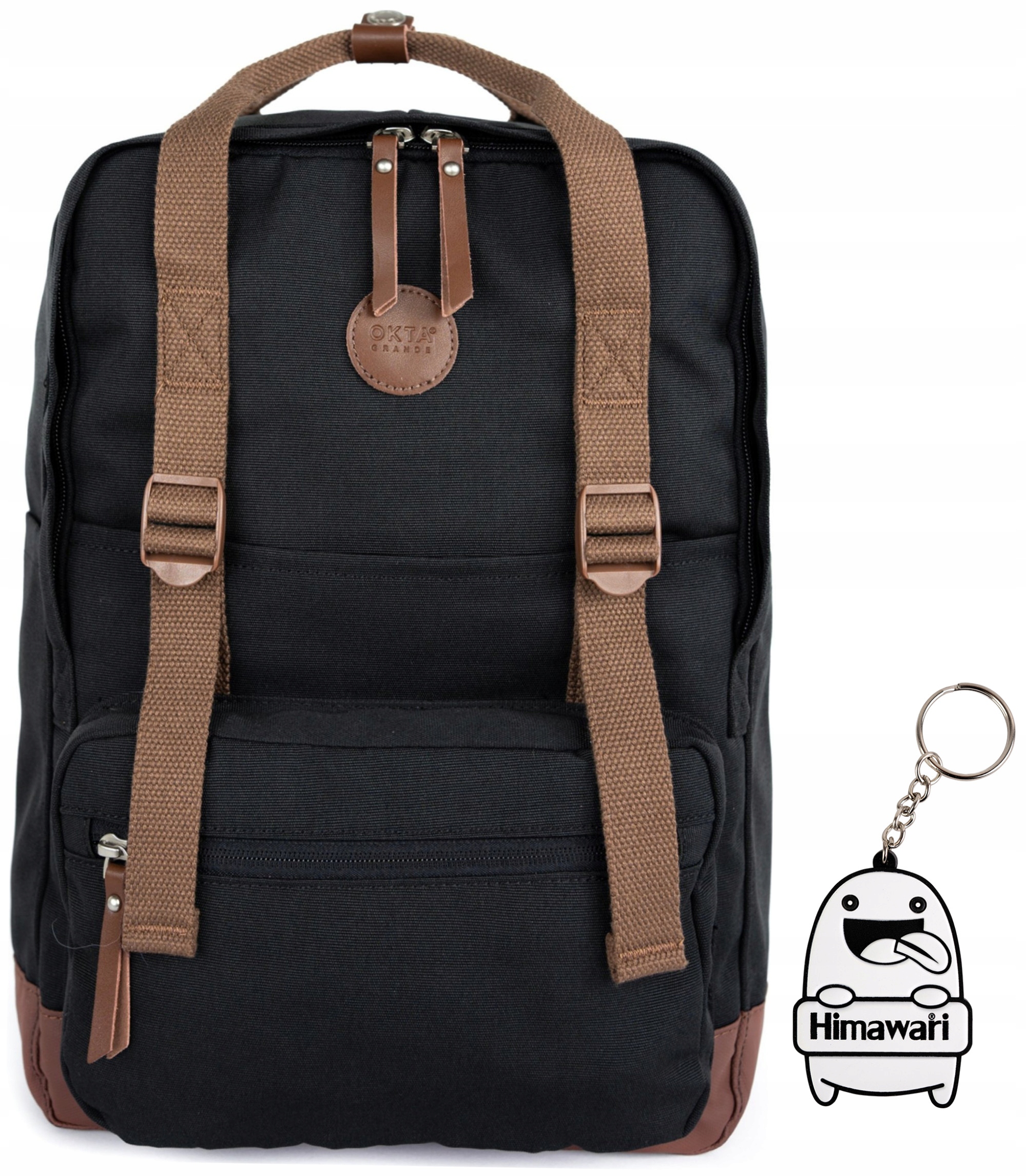 Batoh Himawari Study M prostorný pro každodenní nákupy, černý