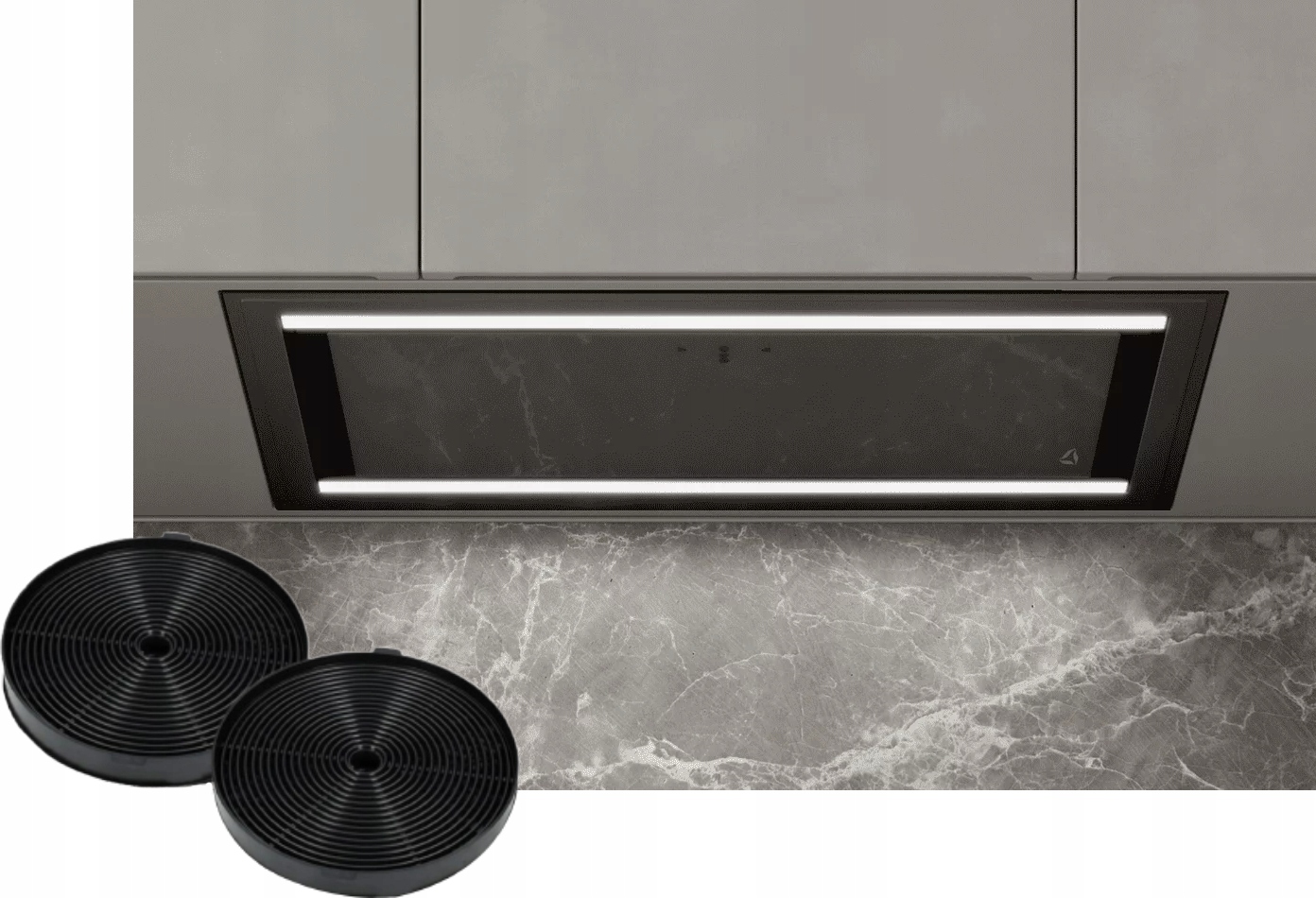 Okap Ciarko Desigin Duo Czarny 74 Podszafkowy Boost CDZ7405C +filtry