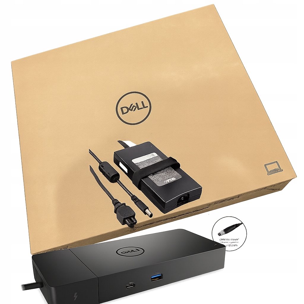 Stacja dokująca Dell K20A001 WD19TBS Thunderbolt+ zasilacz Dell 180W