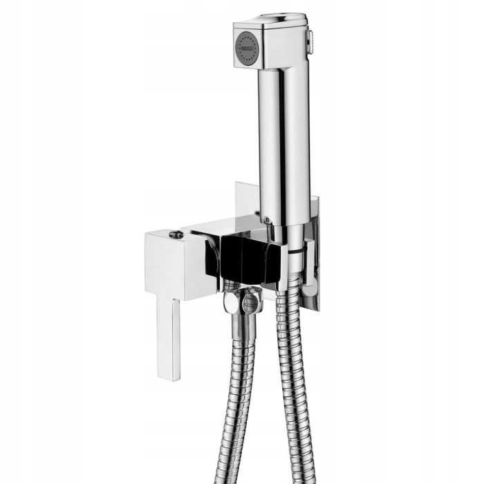 Aqualine Podomietková bidetová batéria štvorcová, chróm