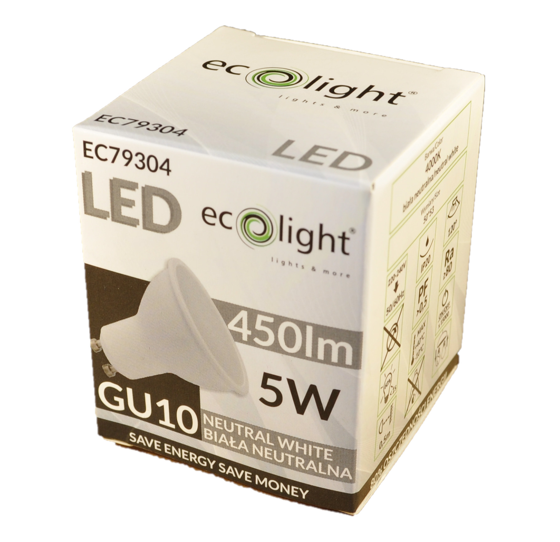

Żarówka Led GU10 5W Neutralna Smd 450Lm