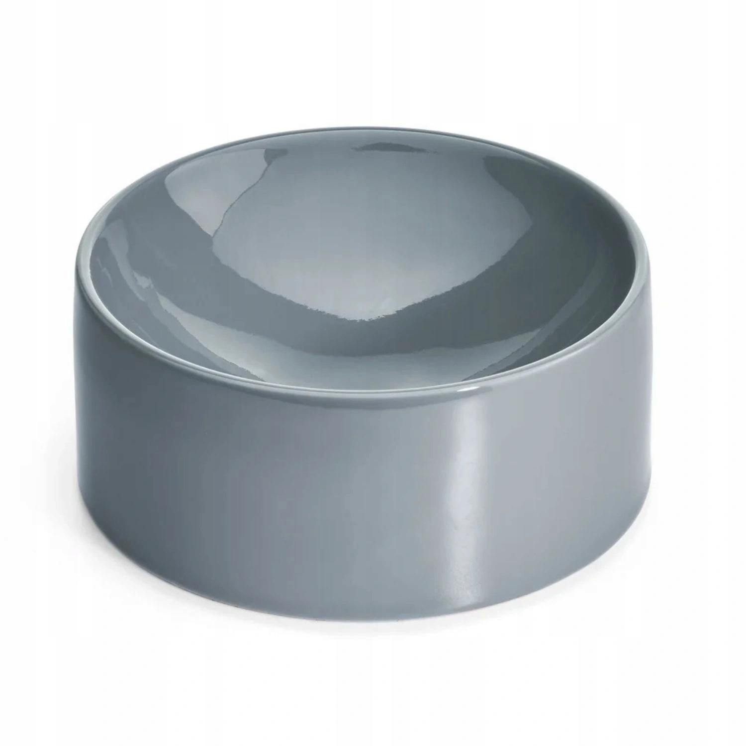 Levně Porcelánová miska pro kočky MiaCara Fresco šedá 14 cm