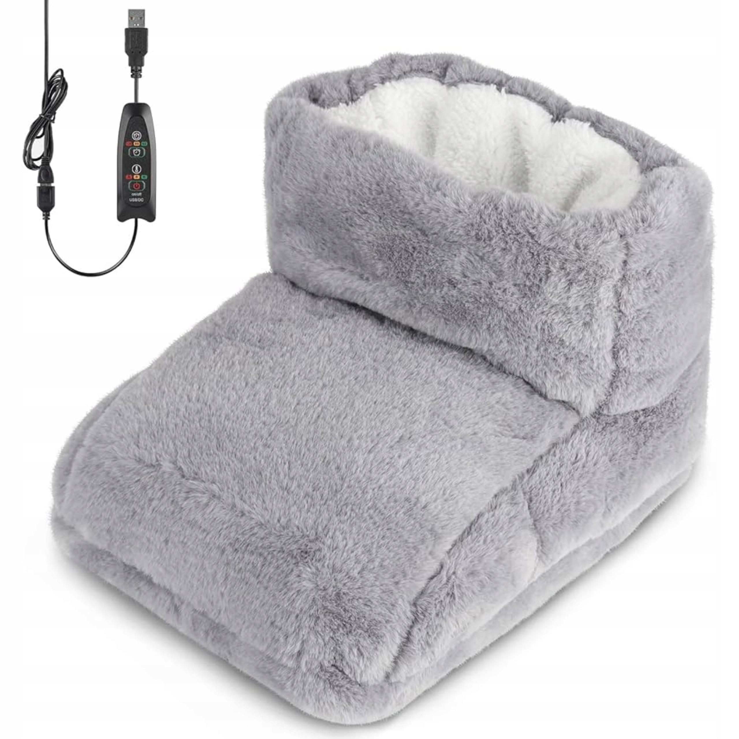 Elektryczny But Ogrzewacz Stóp Nóg Miękki Ocieplacz Z Pilotem 4 Poziomy