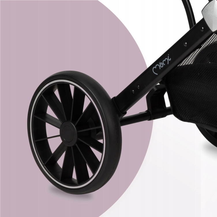 WÓZEK SPACEROWY - MoMi ESTELLE DAKAR SZARY - DUŻE KOŁA ZESTAW AKCESORIÓW Model Estelle Dakar