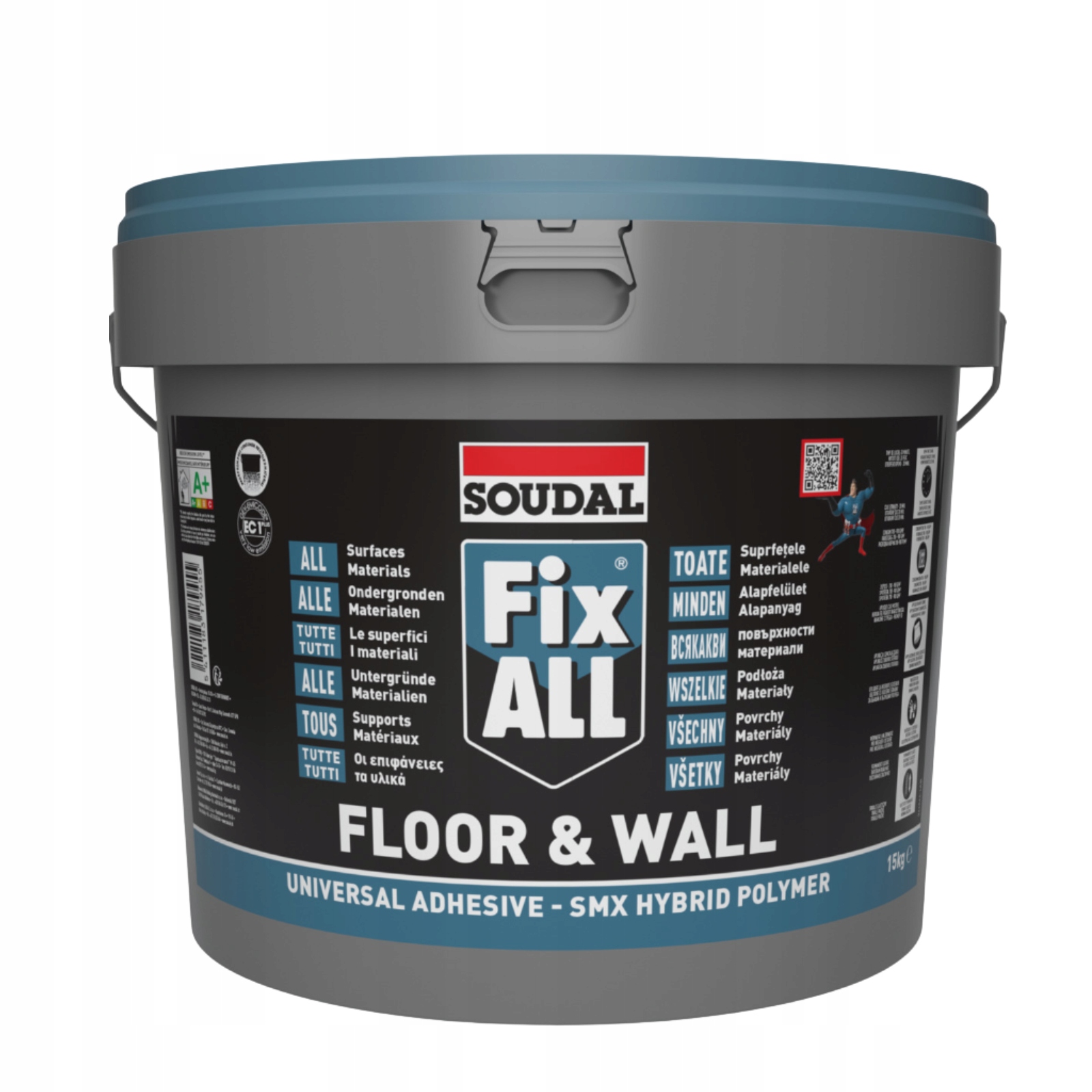 Soudal Klej Hybrydowy Polimerowy Uniwersalny Fix All Floor & Wall 15 Kg