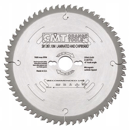 

Cmt Tarcza Piła 250X30X3.2./2.2Z80 Do Laminatu!