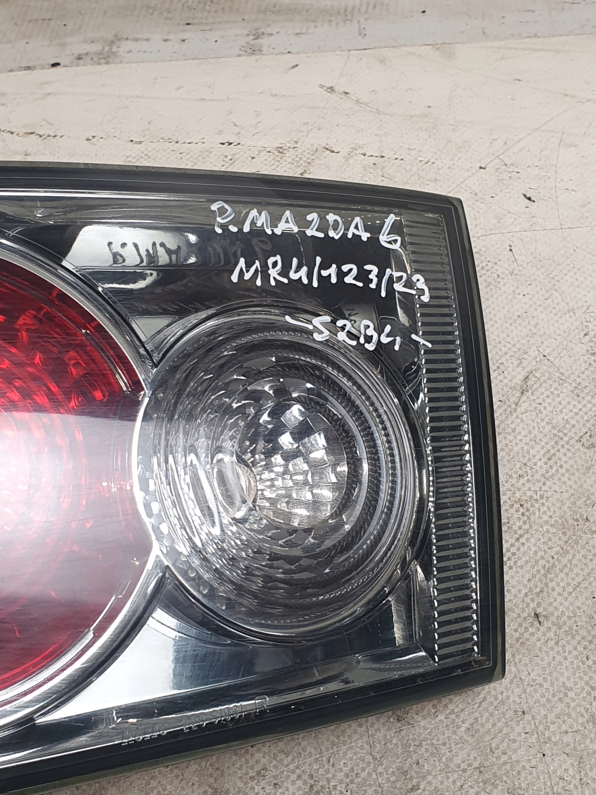 light right rear to the bonnet MAZDA 6 GG KOMBI FL