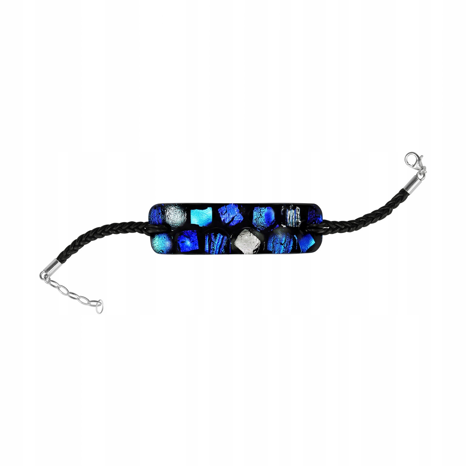 Dámský modrý náramek Harf sklo murano 20 cm