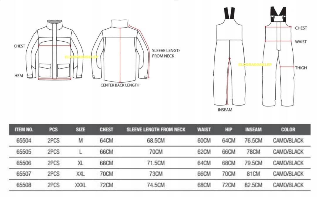 DAM KOMPLET OCIEPLANY CAMOVISION THERMO SUIT ROZ L Rozmiar L