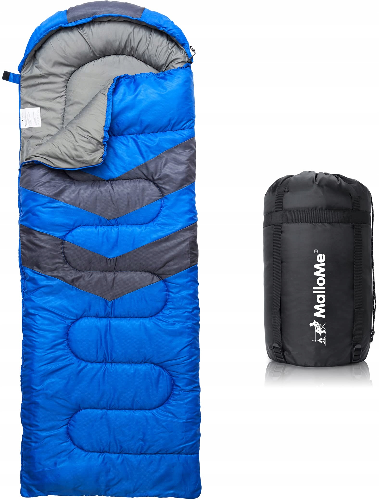 MalloMe Spací pytel pro dospělé a děti 3-4 roční období ultralehký 0-18°C R19