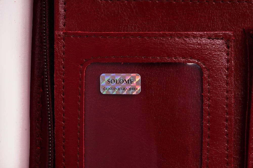 SKÓRZANA AKTÓWKA NA DOKUMENTY BIWUAR SOLOME A4 Model BIWUAR LW01A4A CZERWONY LEATHER