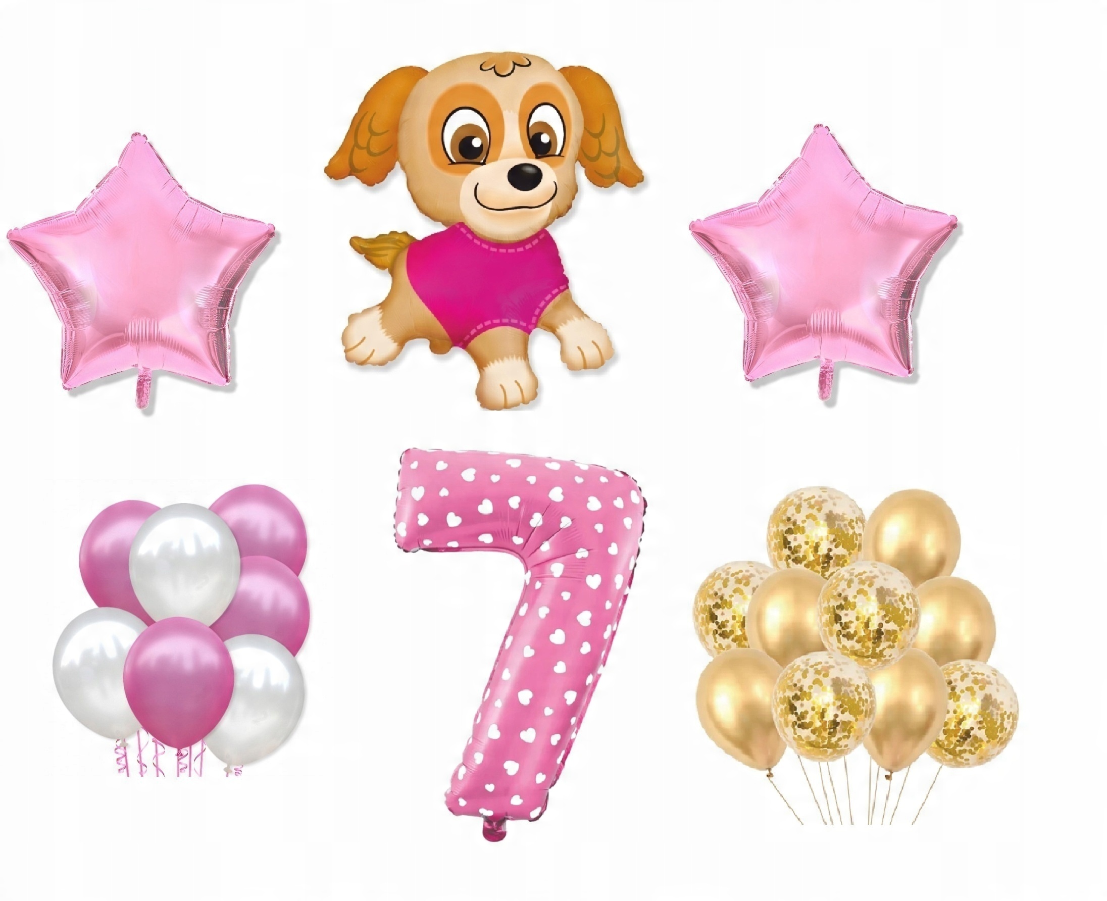 

Mini Zestaw Psi Paw Patrol 7 Urodziny Balony