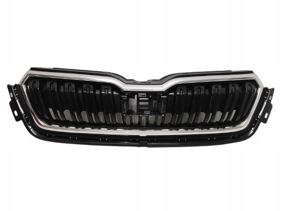 SKODA KAMIQ 19- GRIL GRILL ATRAPA CZARNY + CHROM POD RADAR 658853653A NOWY