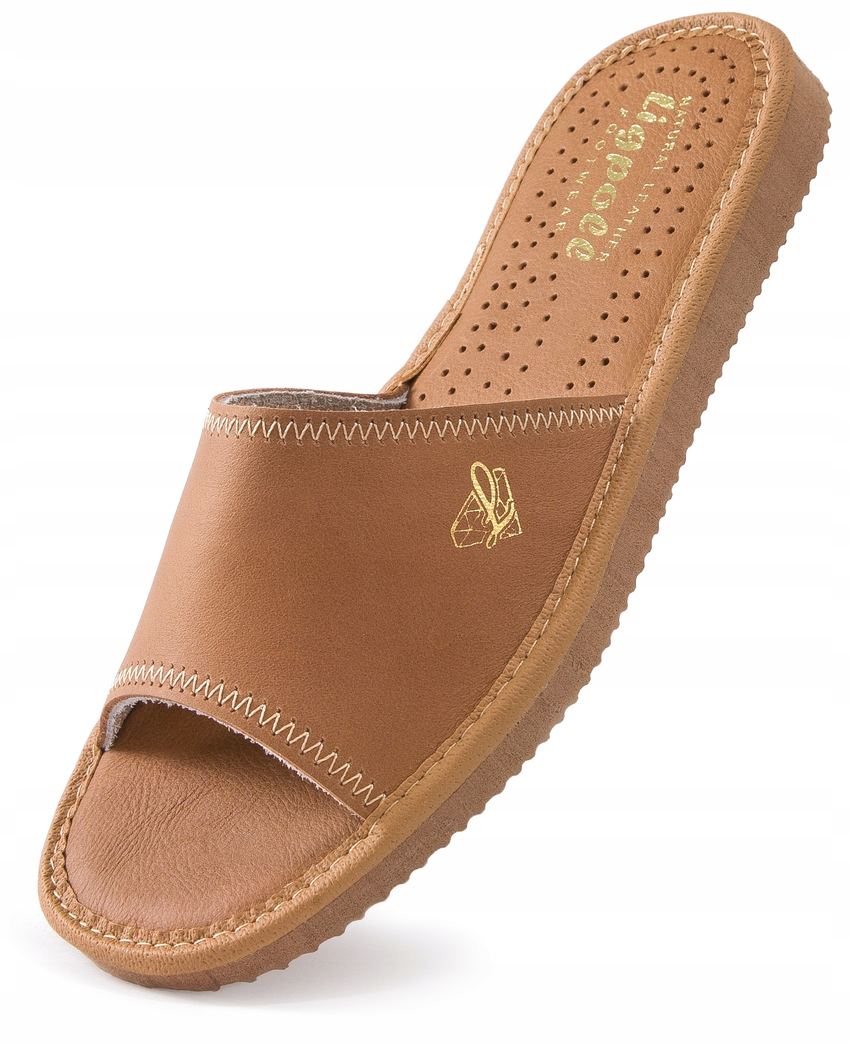 

Pantofle Skórzane Damskie, Kapcie Domowe Ligpoll