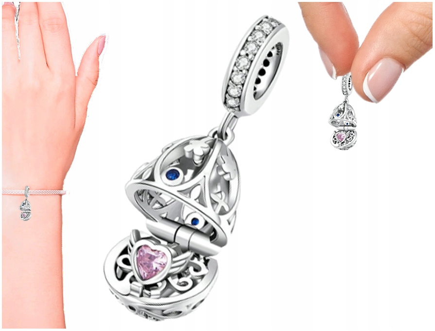 

Charms Zawieszka Charms Jajo Faberge Srebro Trusky