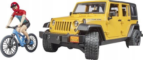 Samochód Jeep Wrangler Rubicon Unlimited z 1 rower Marka Bruder