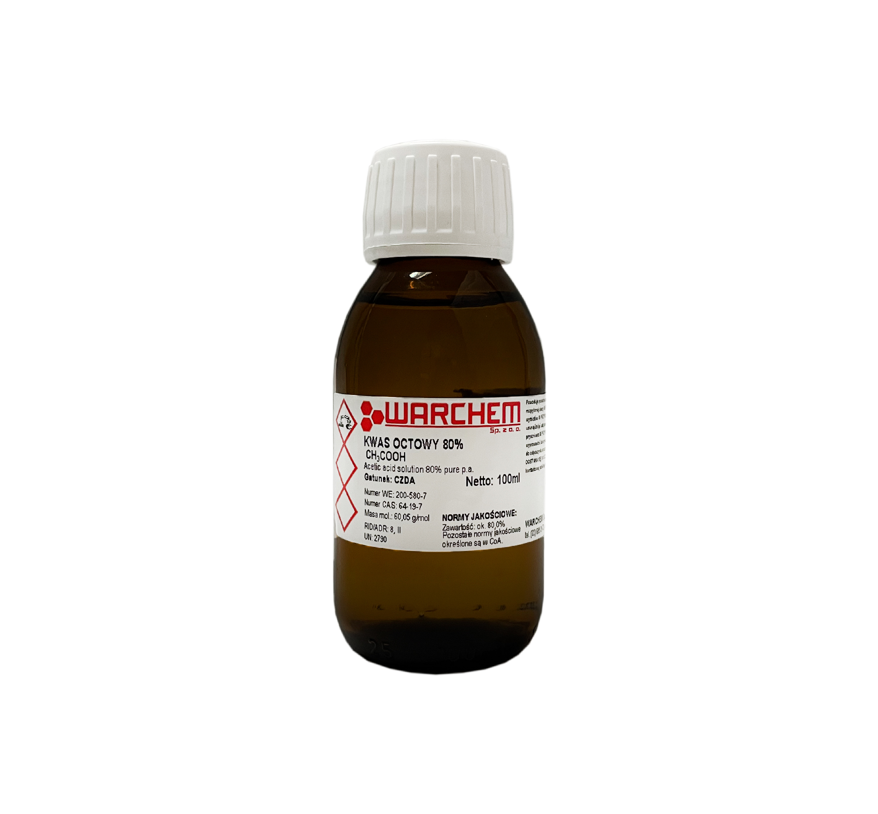 

Kwas Octowy 80% (esencja Octowa) Czda 100ml