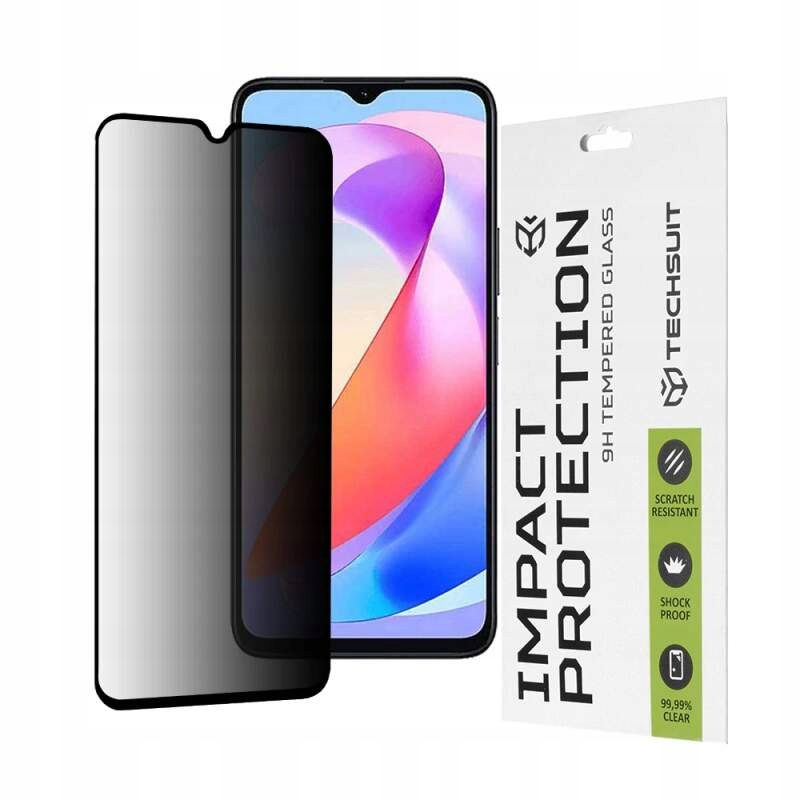 Techsuit 111D Privacy Full Glue Szkło na Samsung Galaxy S22 5G S23 czarne