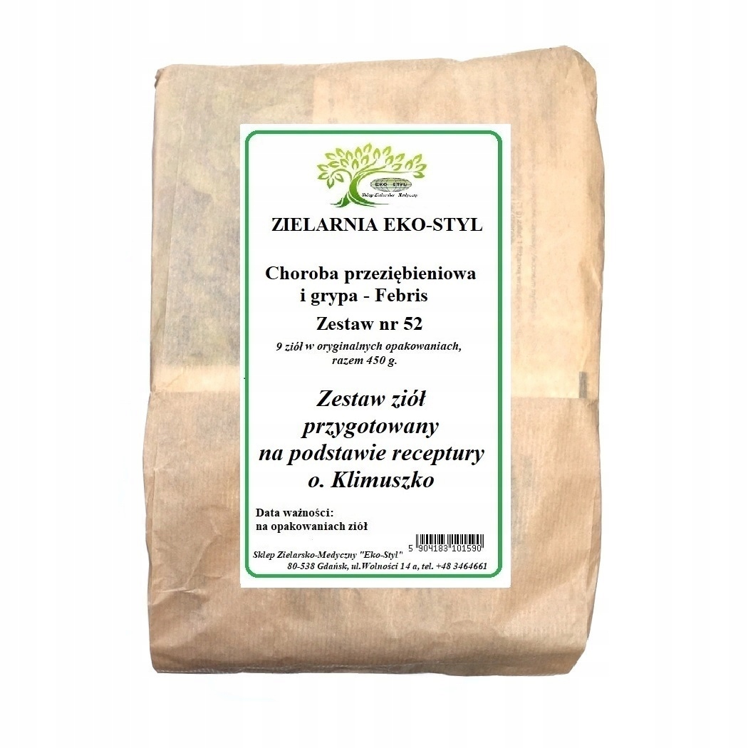 Grypa -przeziębienie -Zioła Eko-Styl /wg O. Klimuszko