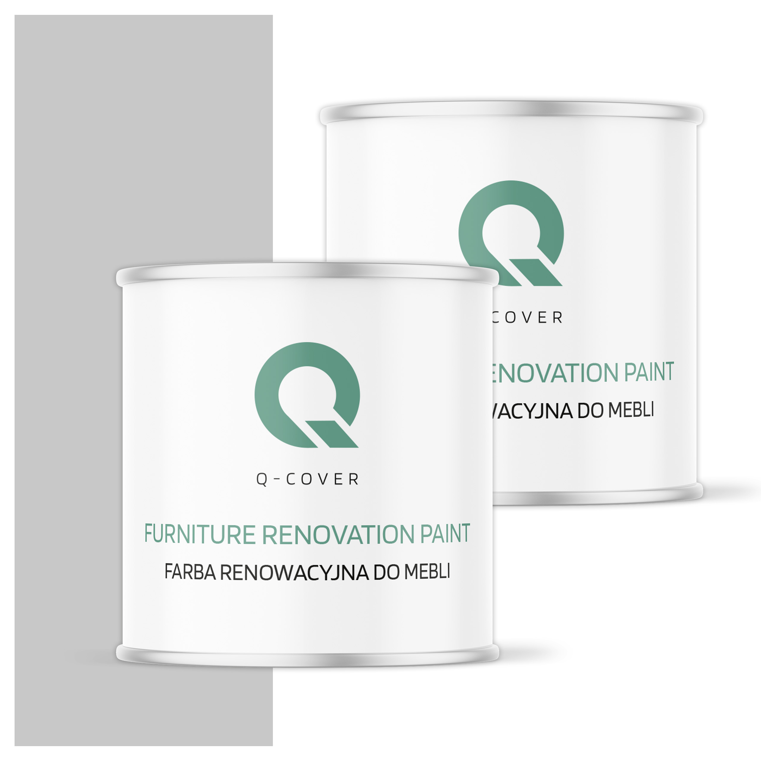 Farba na renováciu nábytku Mdf drevo Ozdobná Šedá Mliečna 7047 Saténová 2.5L