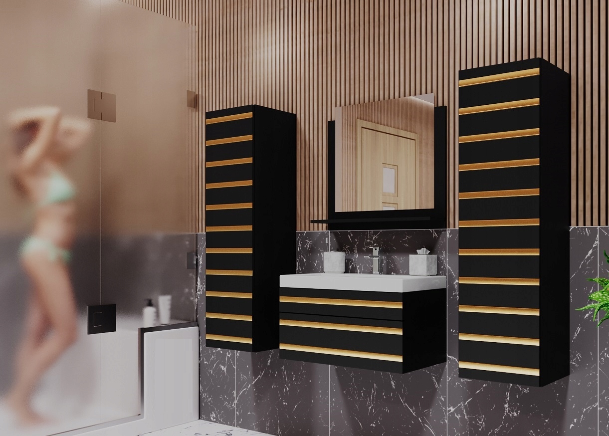 Meble Łazienkowe Zestaw Do Łazienki Toaleta BO1 Kolor frontów biały