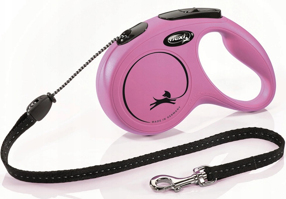 

Flexi New Classic Smycz linka M 5m Różowa do 20kg