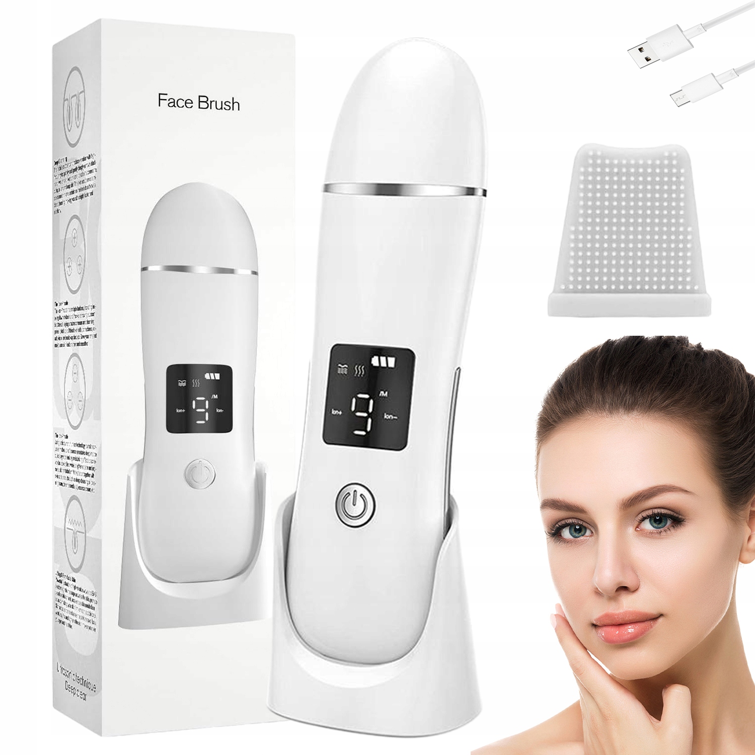 Kavitační Peeling 4 Režimy Nabíjení Usb Pro Obtížnou Pleť