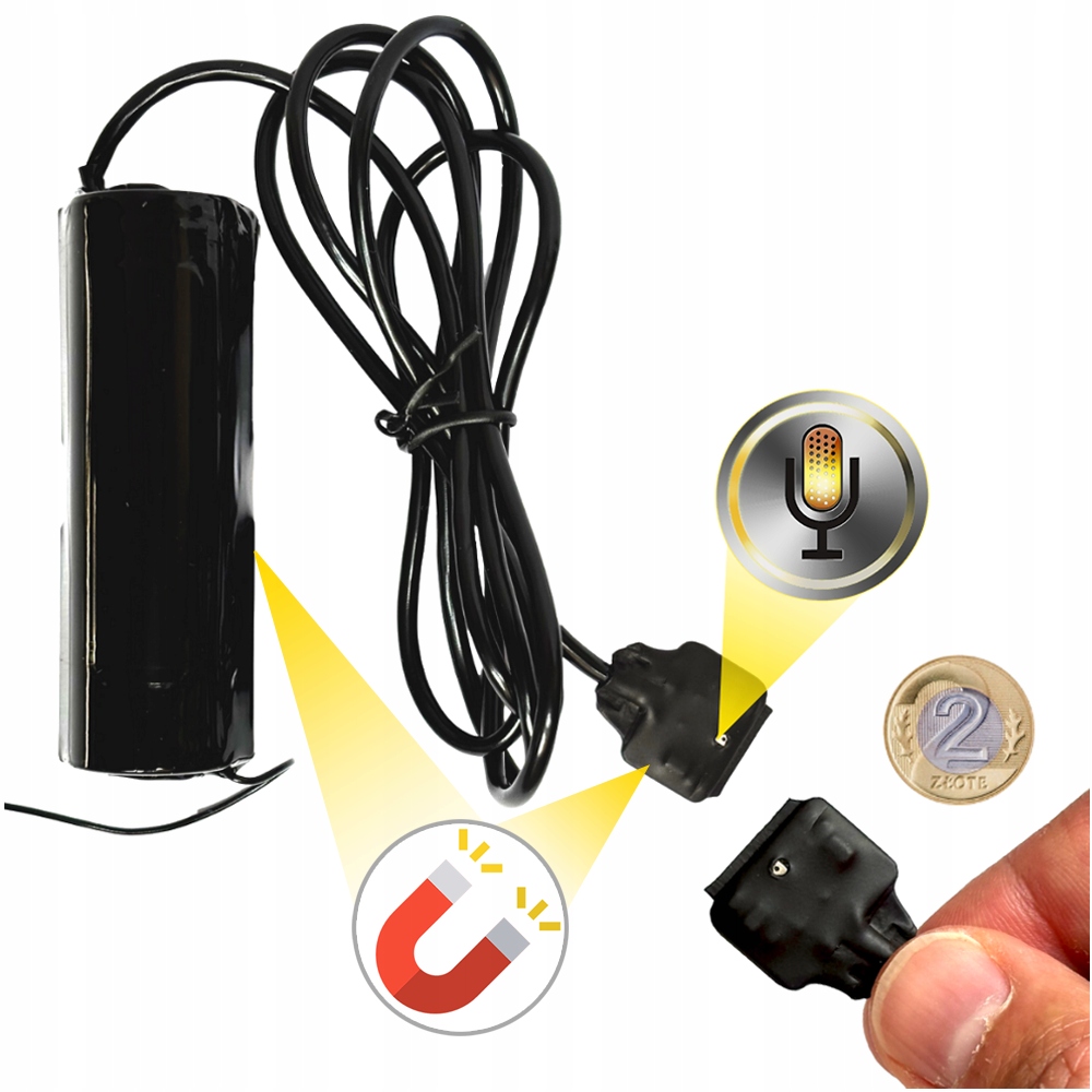 Mini Odposlech Gsm Sim Profesionální Externí Mikrofon Pro 14DENNÍ Odposlech