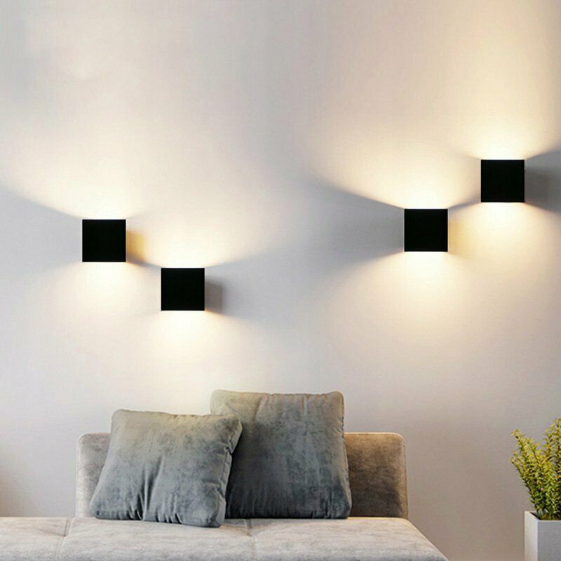 Lampa ścienna salon korytarz kinkiet GÓRA-DÓŁ x 3 Materiał dominujący aluminium