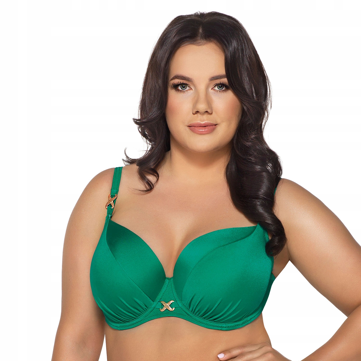 Ava SK-182 Jade zelený Vyztužený kostým Plavková Podprsenka 75D