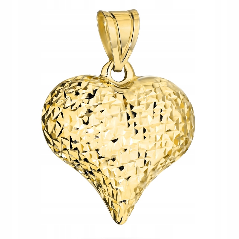 Zlatý Přívěsek Přívěsek Dámský pr. 585 Diamantové srdce Srdíčko 14k