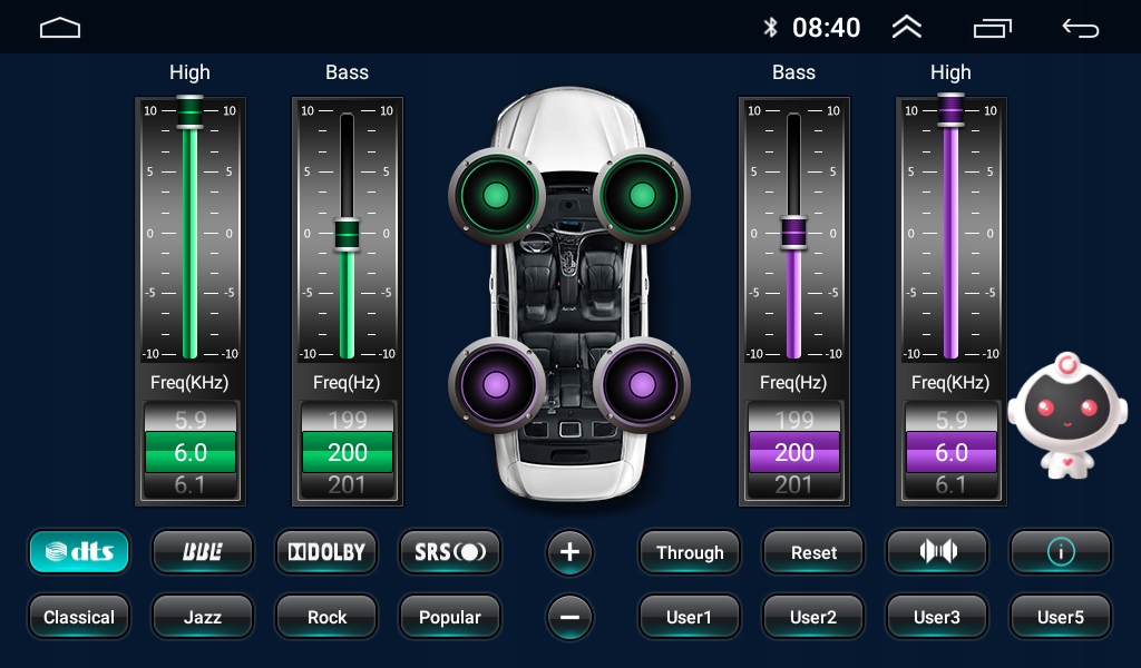 RADIO GSP ANDROID AUDI A3 8P 2003-2012 CARPLAY WIFI USB 4/64GB MODEM SIM Marka Projack