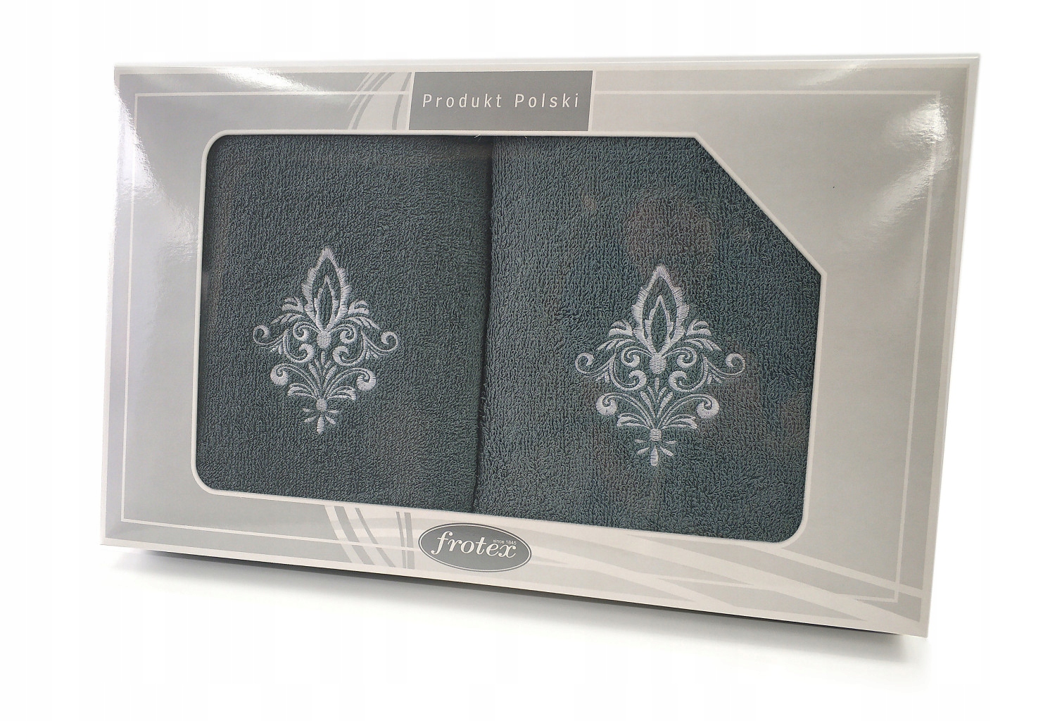 

Komplet 2 ręczników Gift 50 70 Greno c.popiel w5