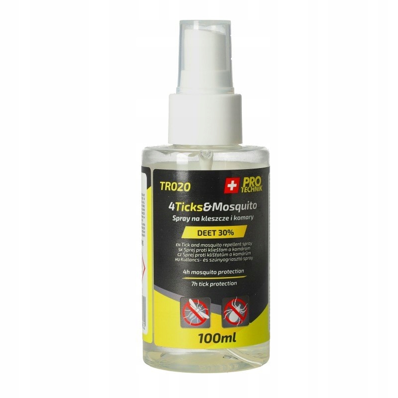 Spray Na Kleszcze I Komary Deet 30% 100 ML Środek Przeciw Kleszczom Komarom