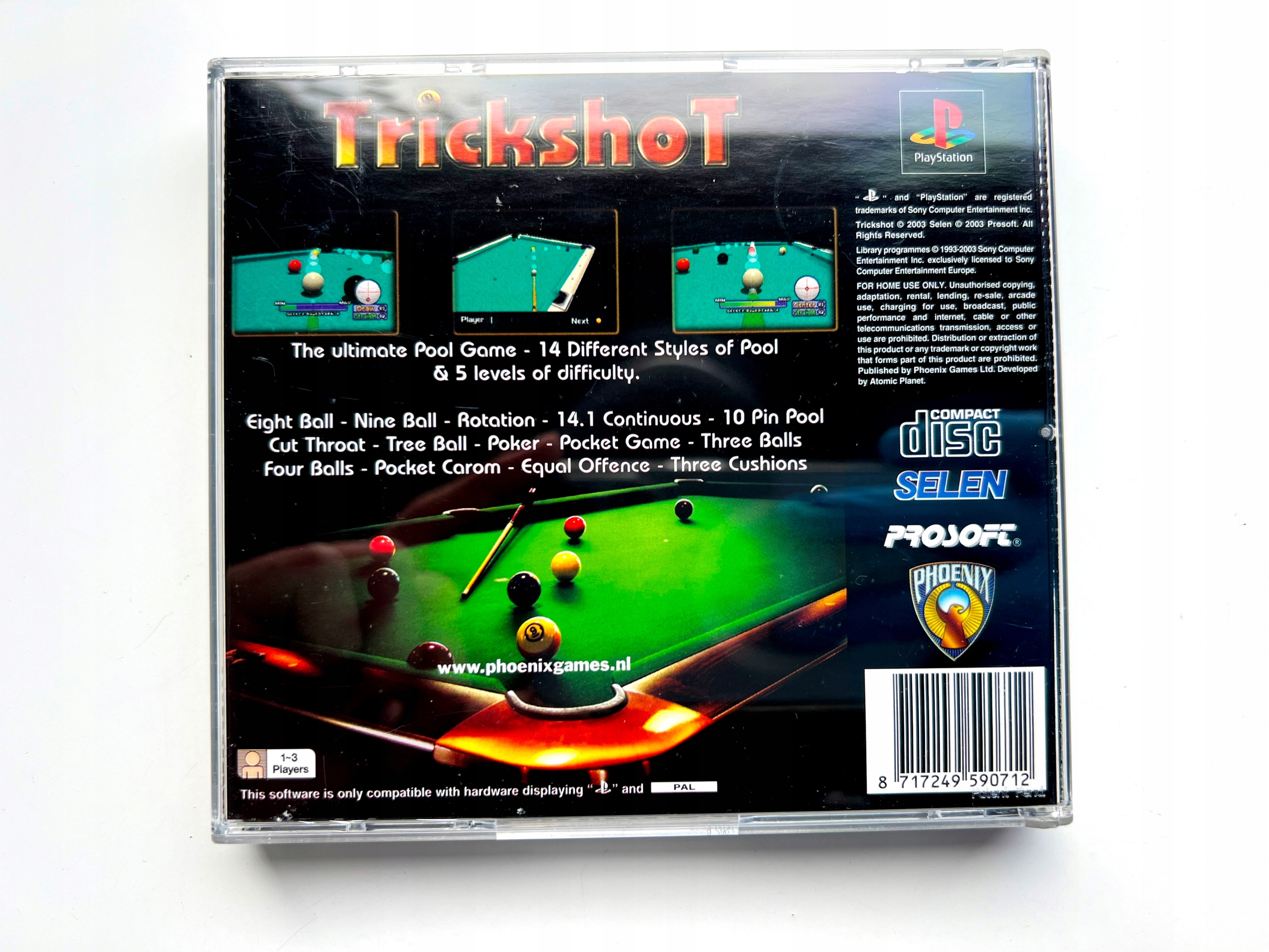 *** TRICKSHOT PS1 PSX PSONE PLAYSTATION 3xA *** Platforma Sony PlayStation (PSX)