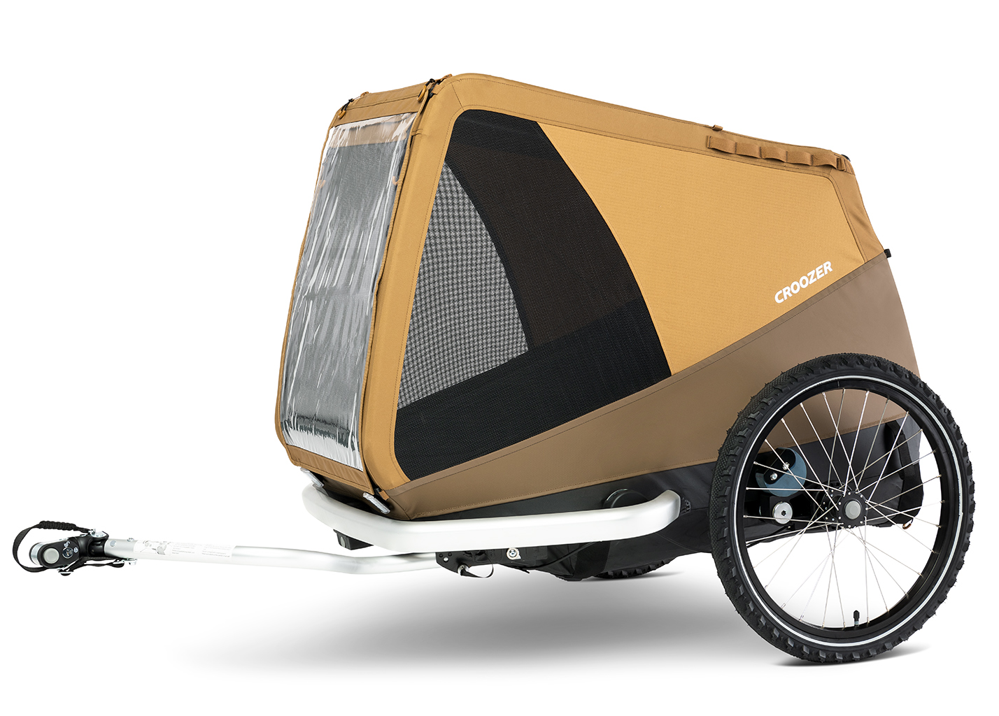 Cyklistický Přívěs Pro Zvířata Psa Odpružený Croozer Mike Yellow 45 kg