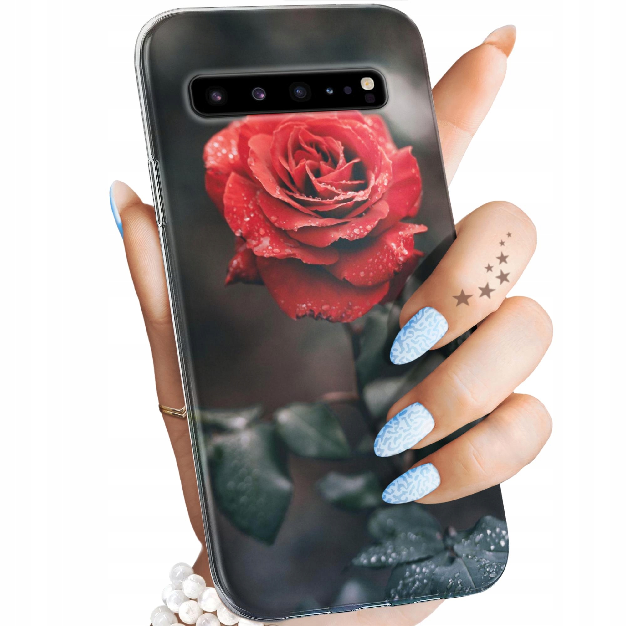 Etui Do Samsung Galaxy S10 5G Róża Z Różą Rose Obudowa Pokrowiec Case