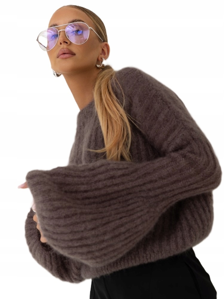 Cocomore Yarn Premium Svetr Zvonek Kid Moher Hnědý Latte