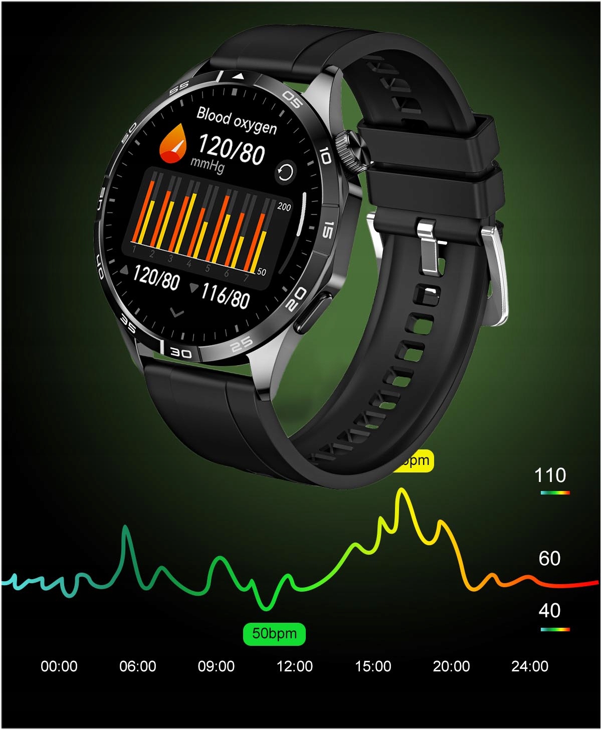 SMARTWATCH ZEGAREK MĘSKI ROZMOWY SPORT ZDROWIE POLSKIE MENU SMART WATCH Model inny