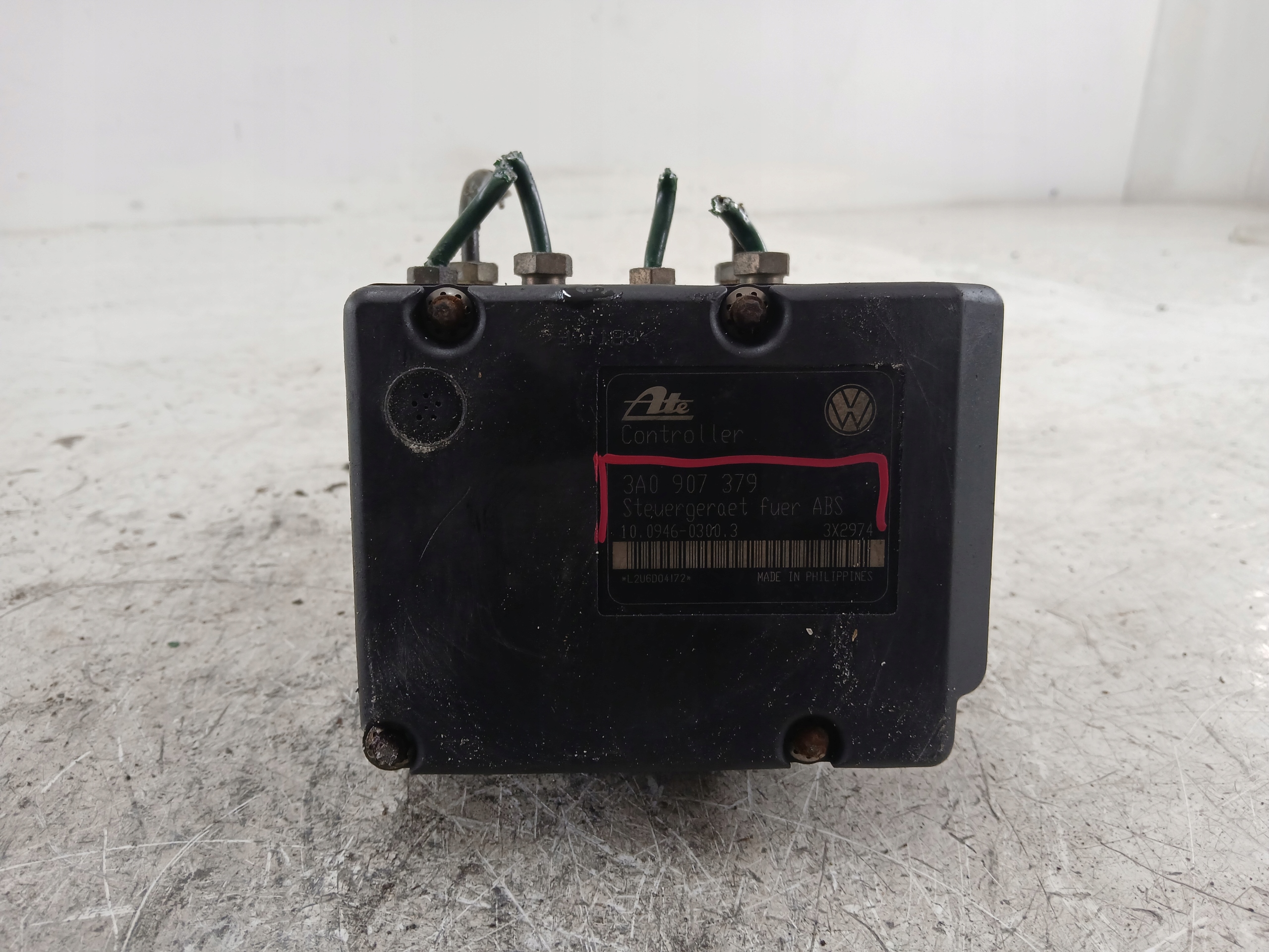 VW PASSAT B4 Servofreno ABS 3A0907379 10.0204-0017.4