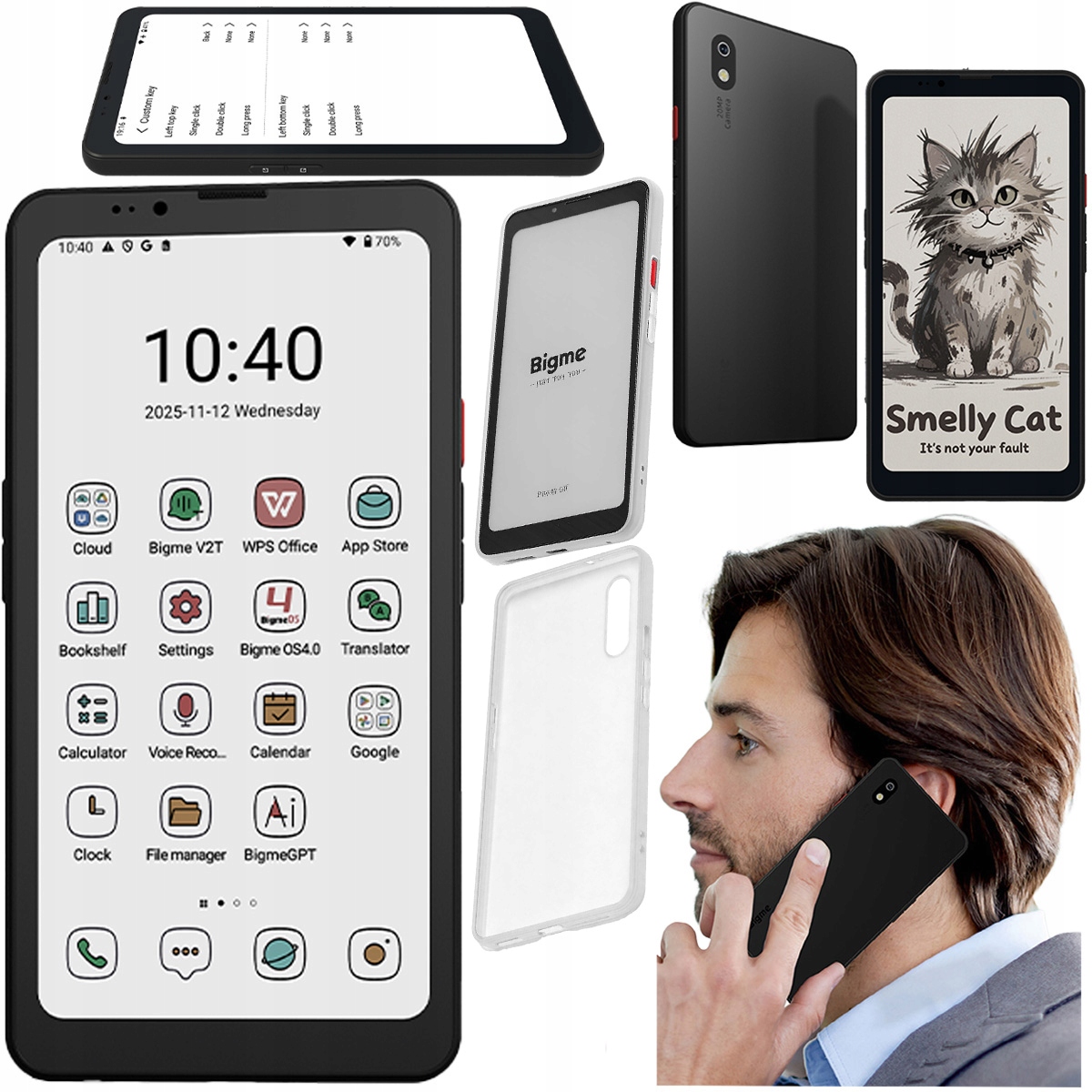 Bigme Hibreak Pro 2w1 Czytnik E-book Smartfon kolorowy 6,13" 8/256 Gb