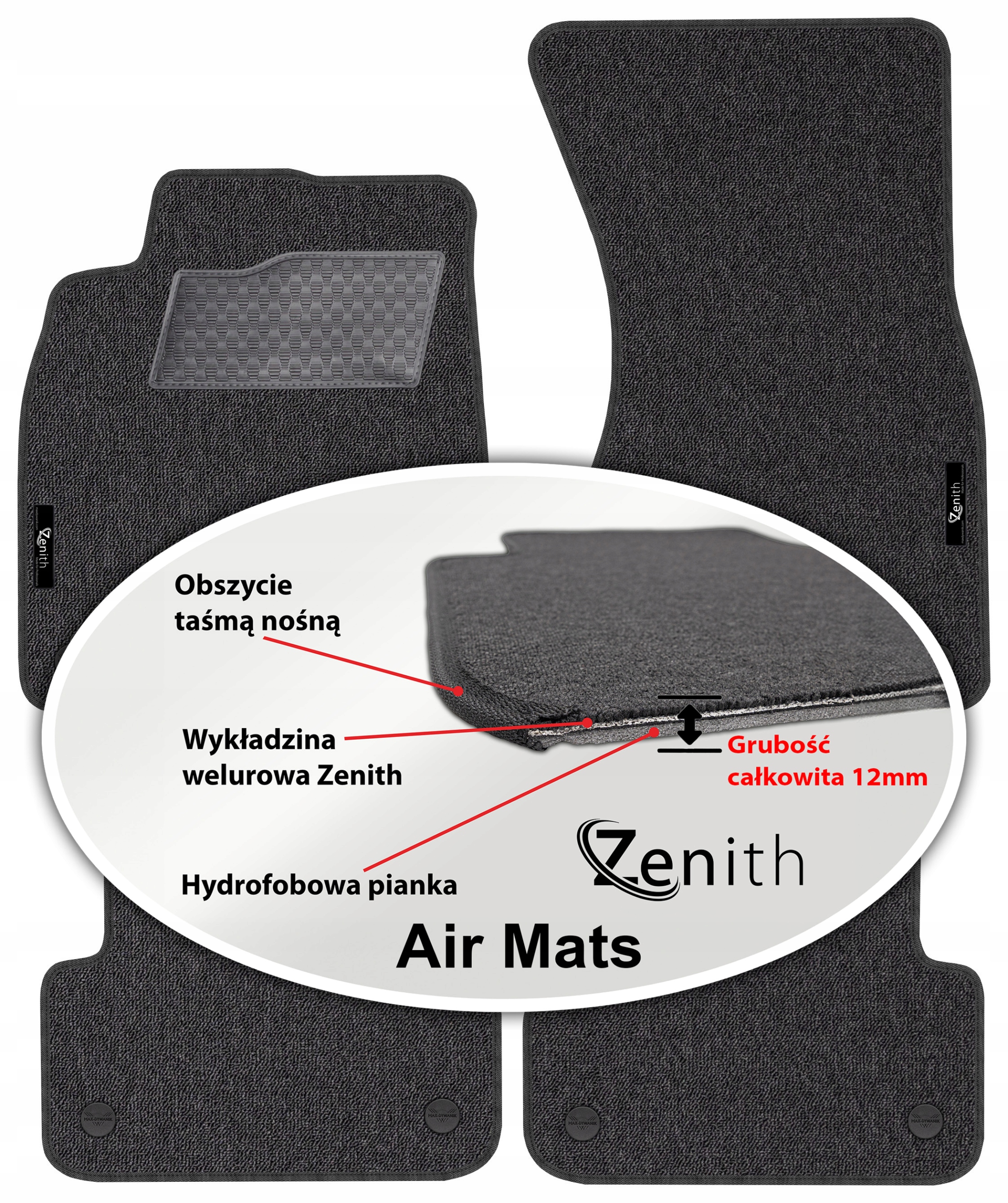 Audi A7 I Sb 2010-2017 Velúrové koberčeky do auta Zenith Air Mats